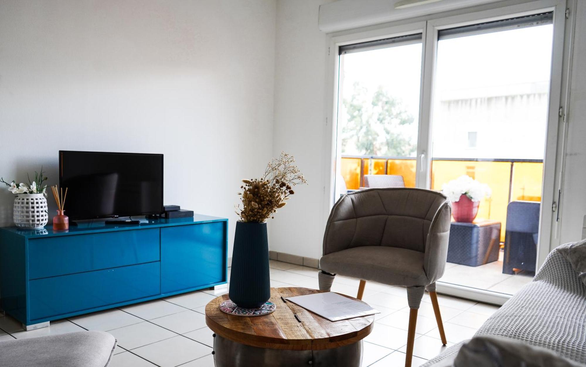 Bel Appartement Climatise & Parking 佩皮尼昂 外观 照片